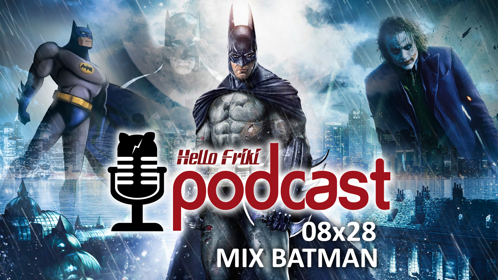 HF 8x28 Mix Batman: El Caballero Oscuro, Batman la Serie Animada, Batman  Arkham Asylum...