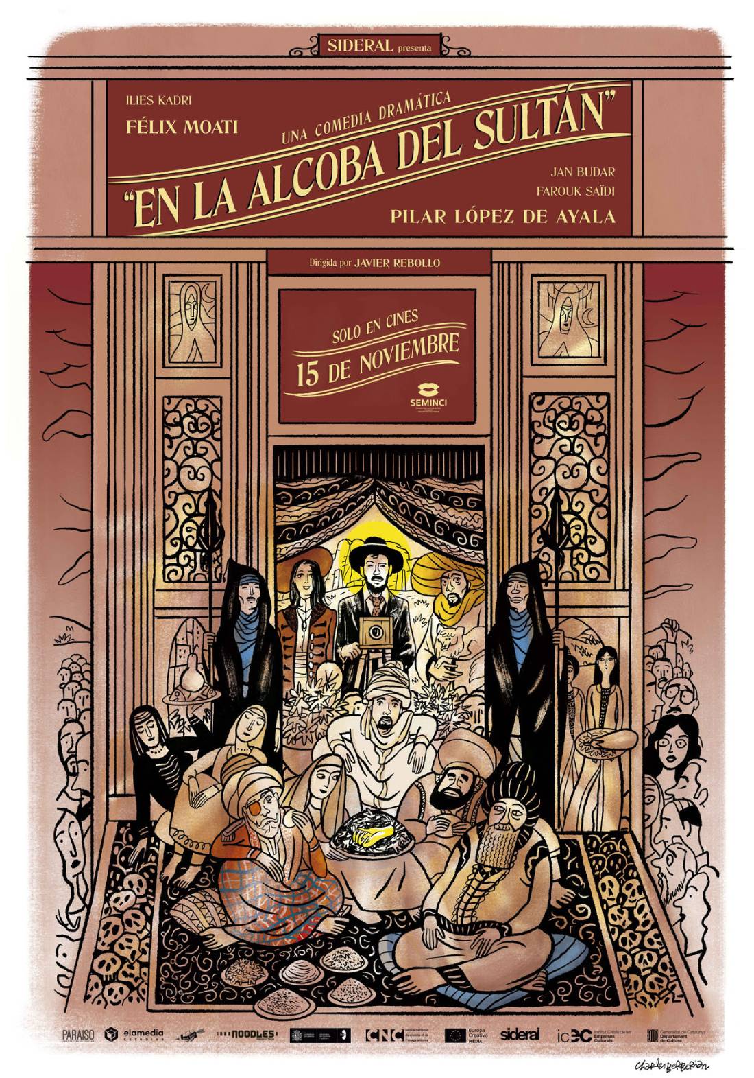 Ficha, tráiler y póster de En la alcoba del sultán