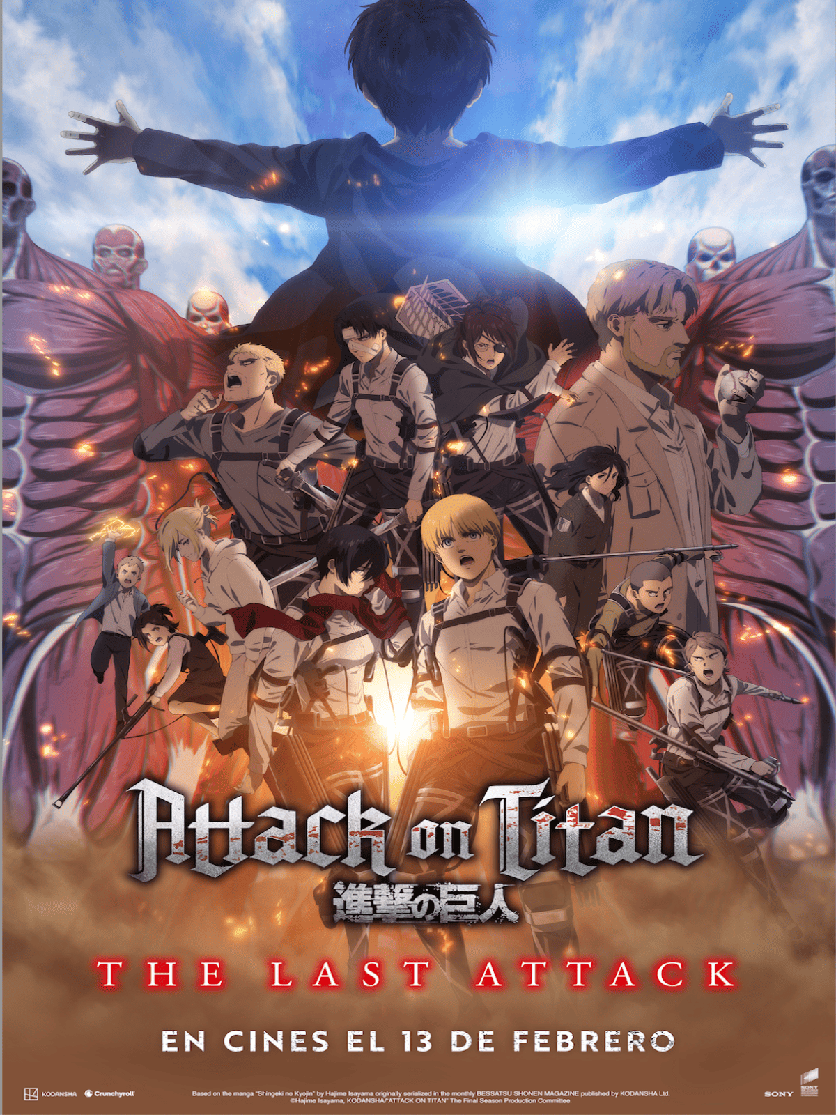 Ficha, tráiler y póster de Shingeki no Kyojin: The Last Attack